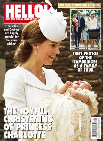 🇬🇧👑🇬🇧 Princess Charlotte✨ 📸 Hello #charlotte #princesscharlotte  #princess #royalfashion #style #cover #magazine #ro